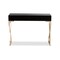 Baxton Studio Carville Dark Upholstered Gold Finished 2-Drawer Console Table 153-9203 - alternate 2